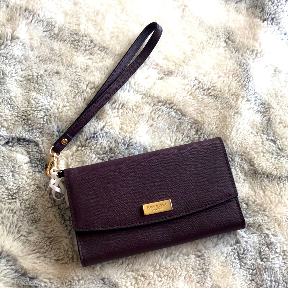 Maroon Kate Spade Smart Phone Wristlet